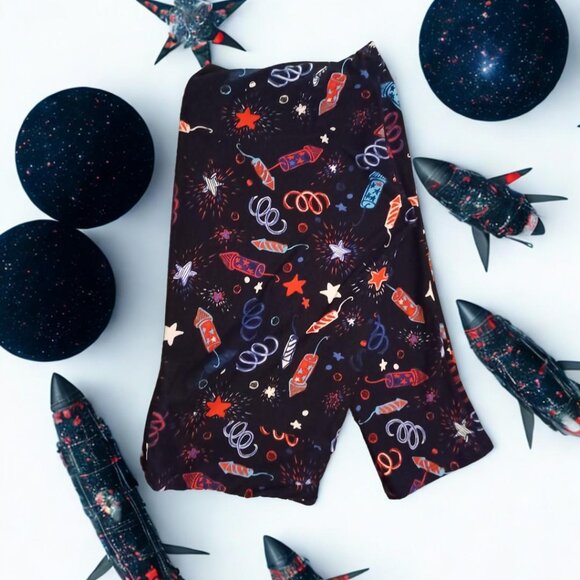 New LulaRoe 4th Fourth Of July Leggings TC 1X 2X - Picture 1 of 2